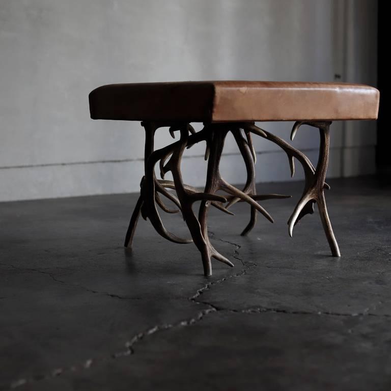 French Deer Horn-Legs Coffee Table