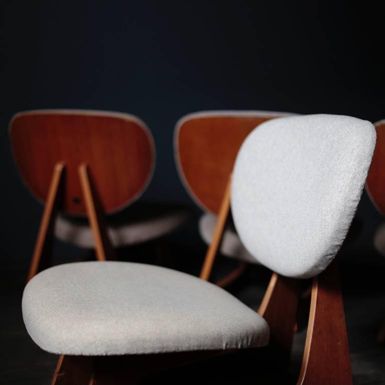 Molded Lounge Chair Designed by Junzo Sakakura Manufactured by Tendo Mokko in Japan