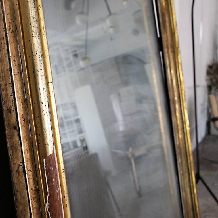 Art Deco Antique Gold Flame Mirror