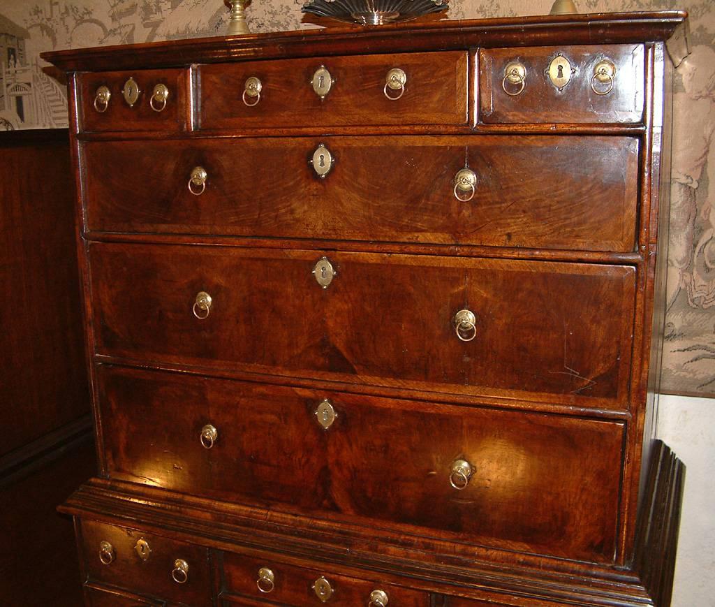17th Century Walnut Chest on Stand Dating from circa 1690 In Good Condition In East Sussex, GB