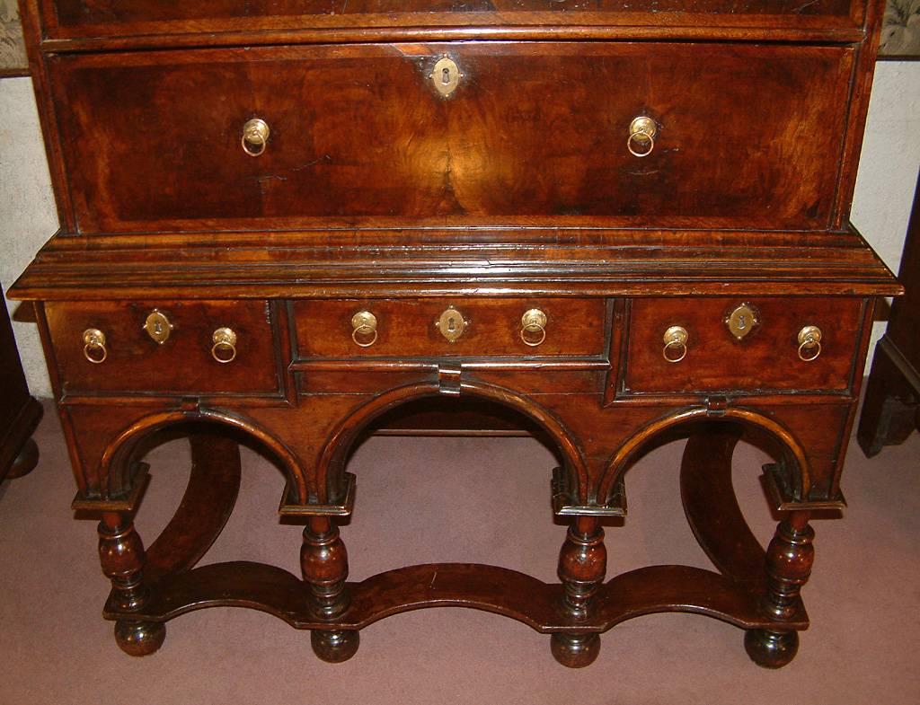 Oak 17th Century Walnut Chest on Stand Dating from circa 1690