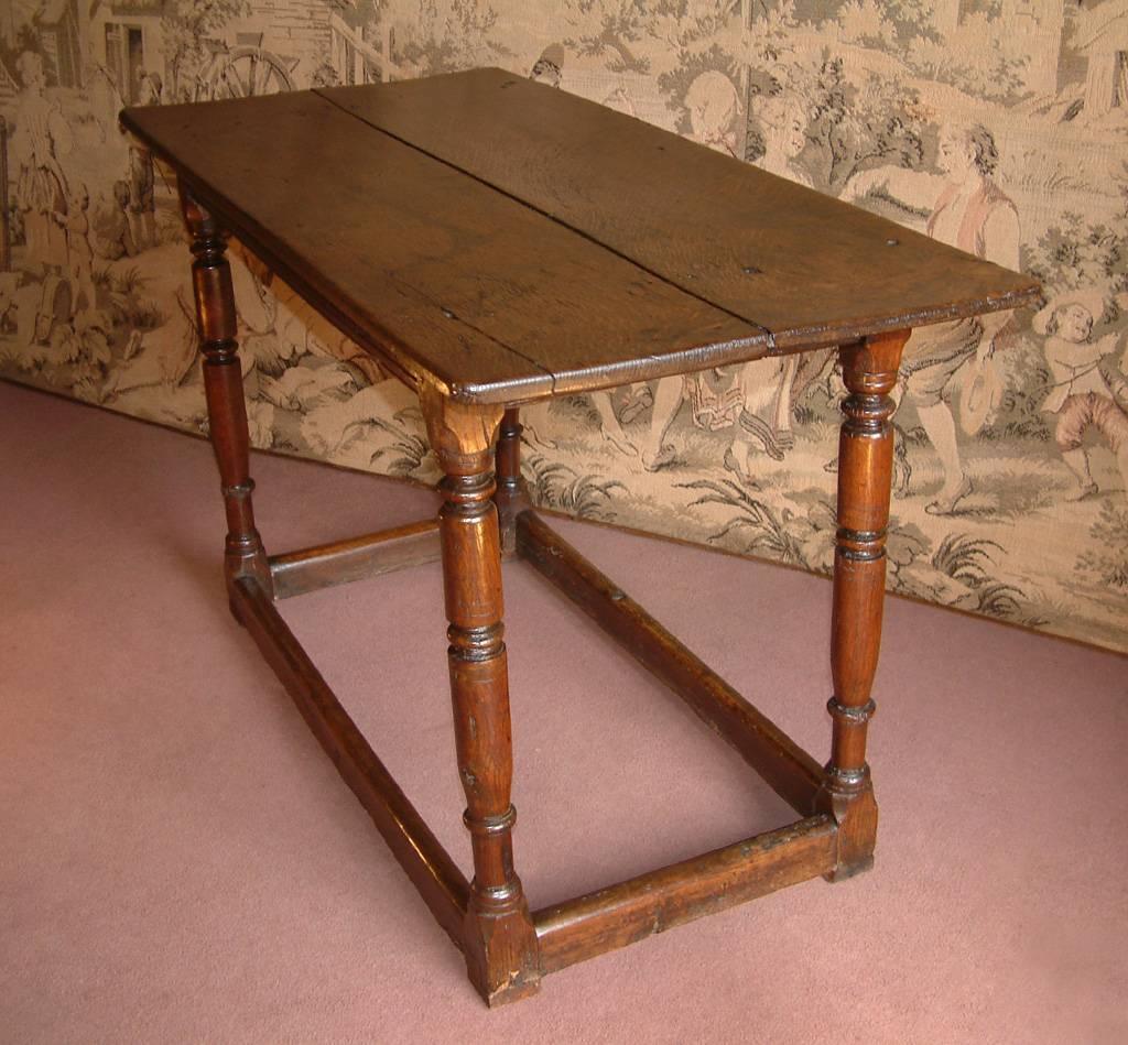 17th Century Oak Refectory Supper Dining Table Dating from, circa 1680 1