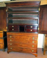 George III Period Mahogany Linen Press Dating from circa 1800