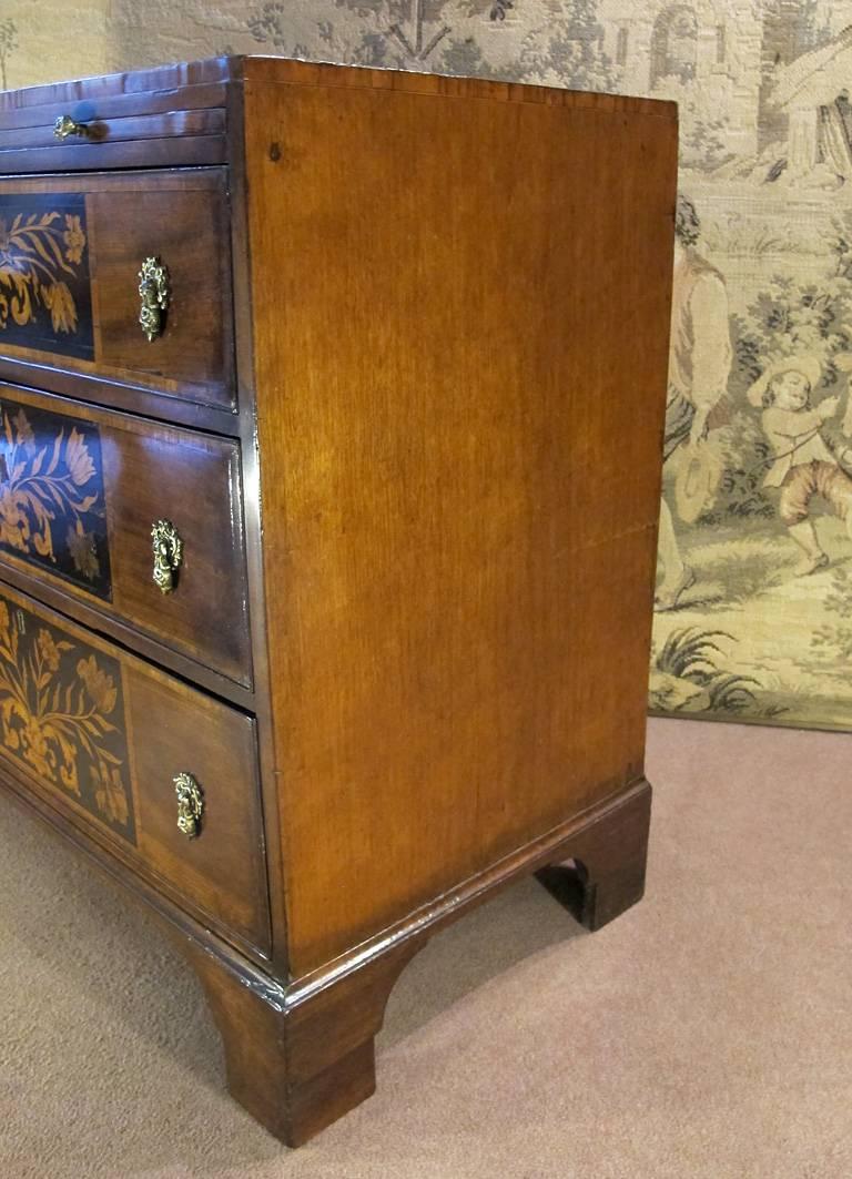 George III Late 18th Century Dutch Mahogany Bachelors Chest of Drawers, circa 1820 For Sale