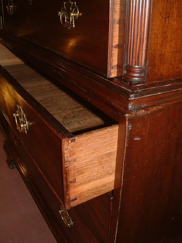 Small George II Mahogany Chest on Chest, Tallboy, circa 1760 For Sale 4