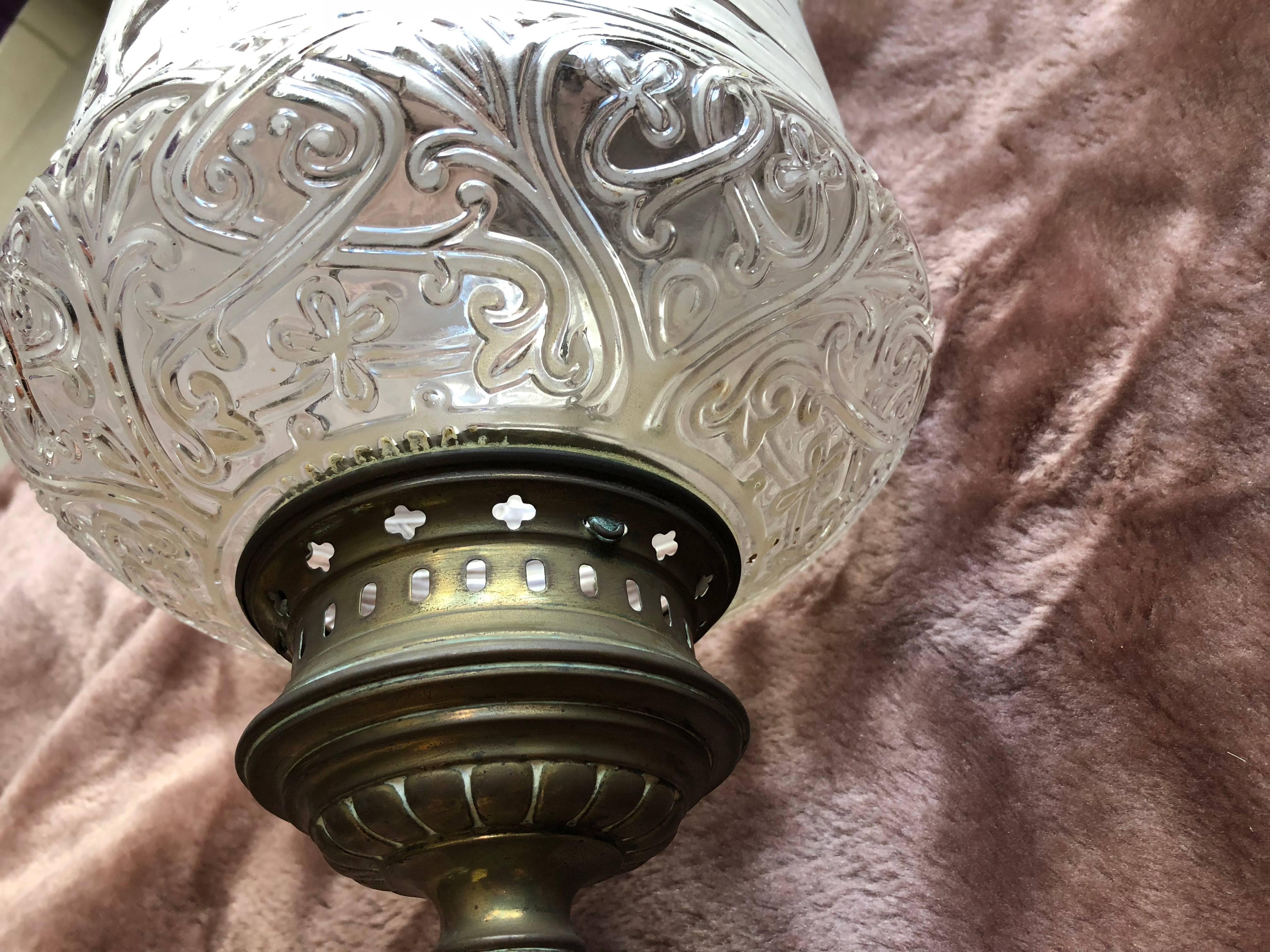 Antique Signed French Baccarat Lantern Russian Troïka and Cossacks In Good Condition For Sale In Saint-Ouen, FR