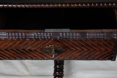 19th Century Portuguese Rosewood and Brass Mounted Centre or Library Table