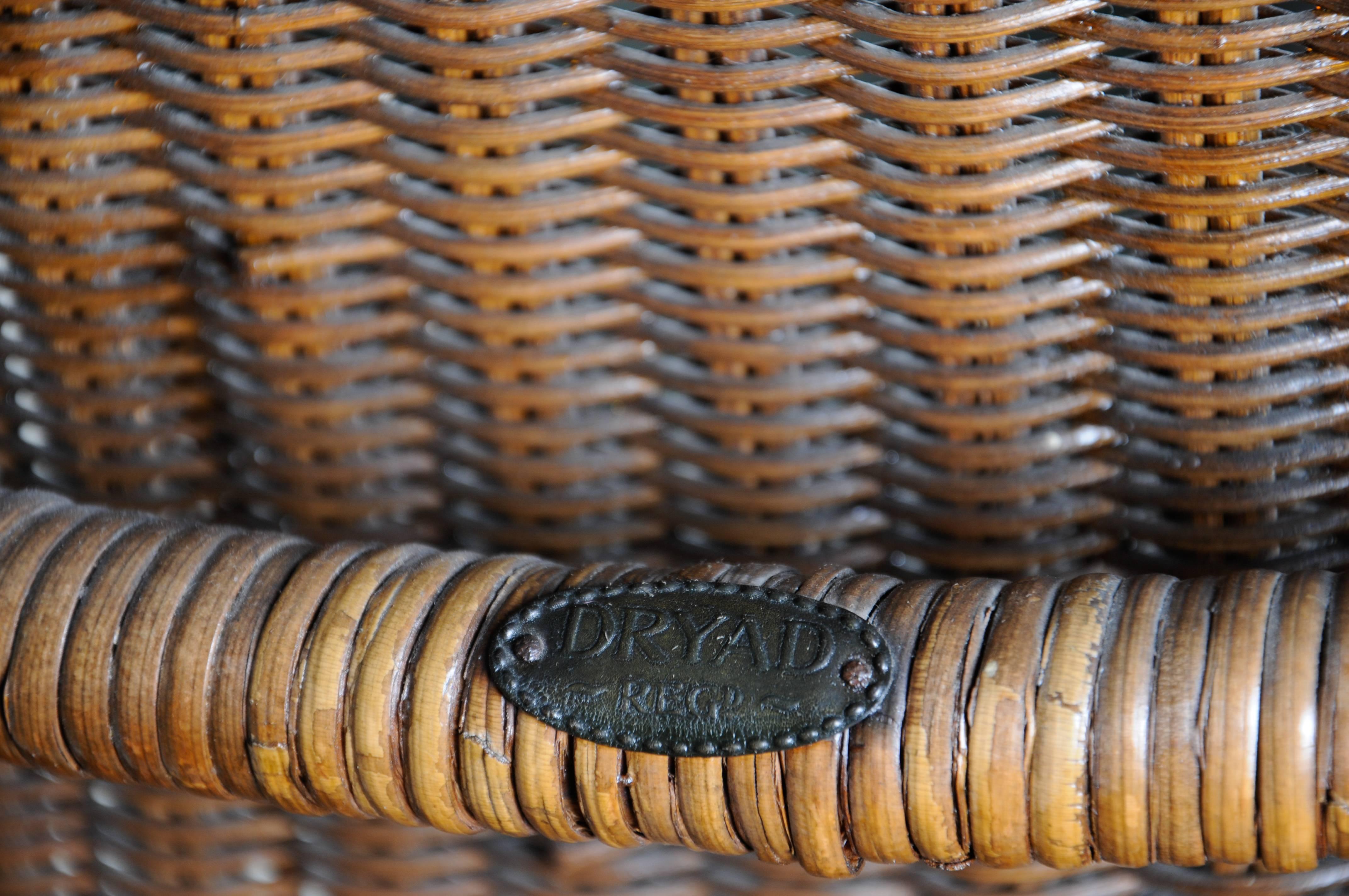 English Wicker Chaise  For Sale