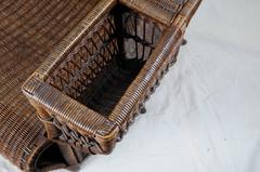 Wicker Armchair by Dryad Harry Peach