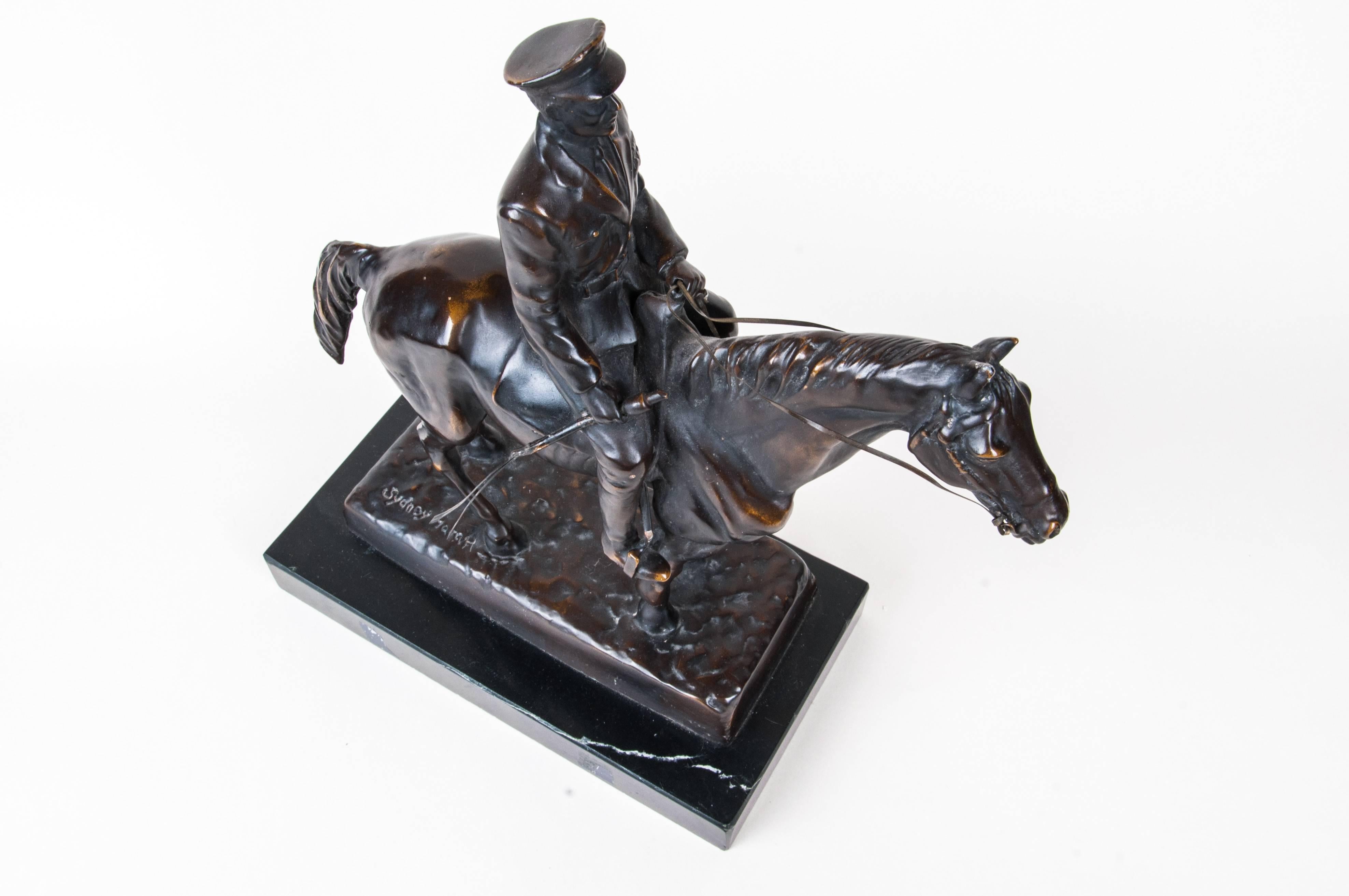 20th Century Sydney March, Edward VIII Bronze Sculpture For Sale