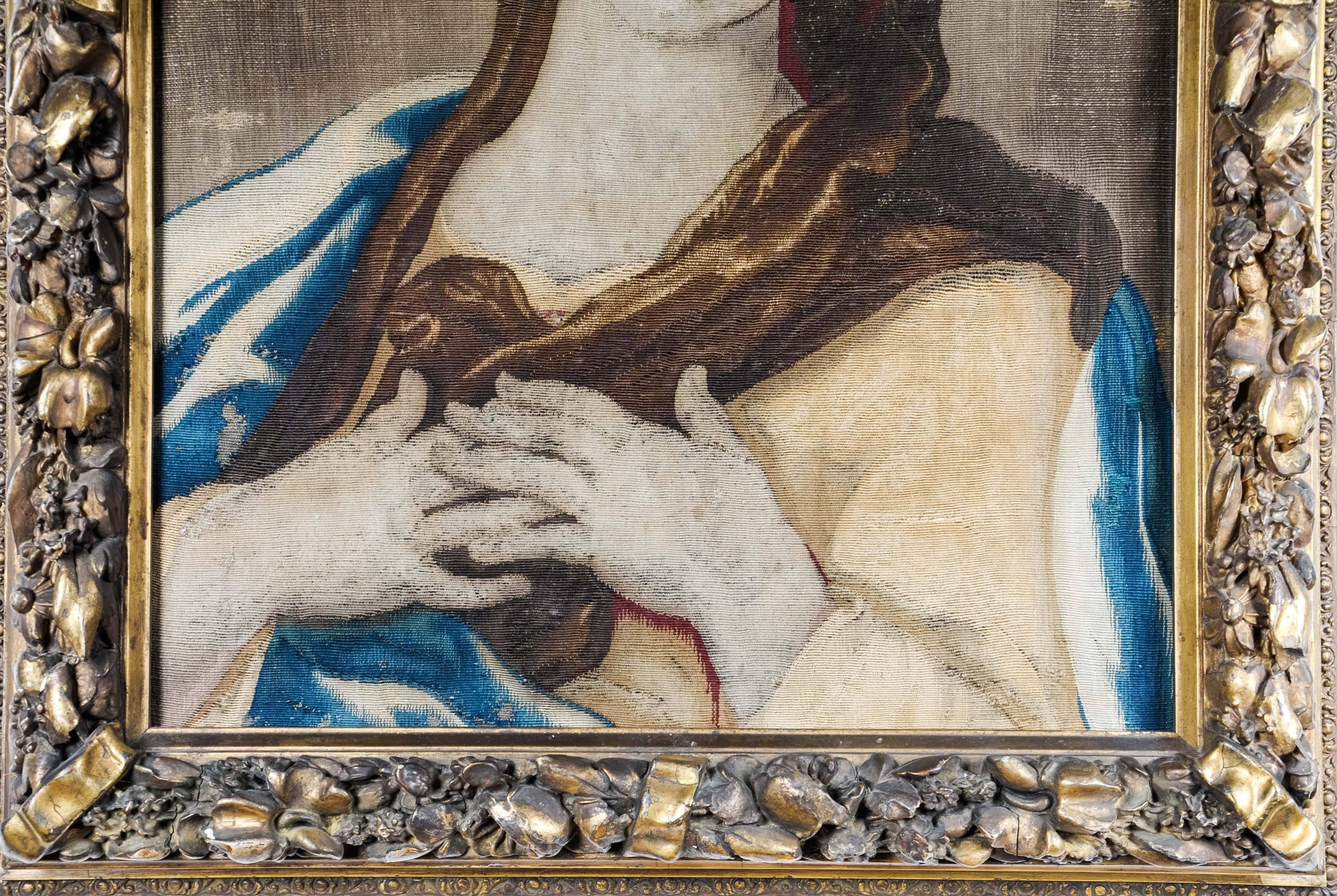 European 17th Century Tapestry Fragment For Sale