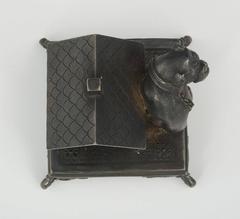 Victorian Figural Bulldog Napkin Holder