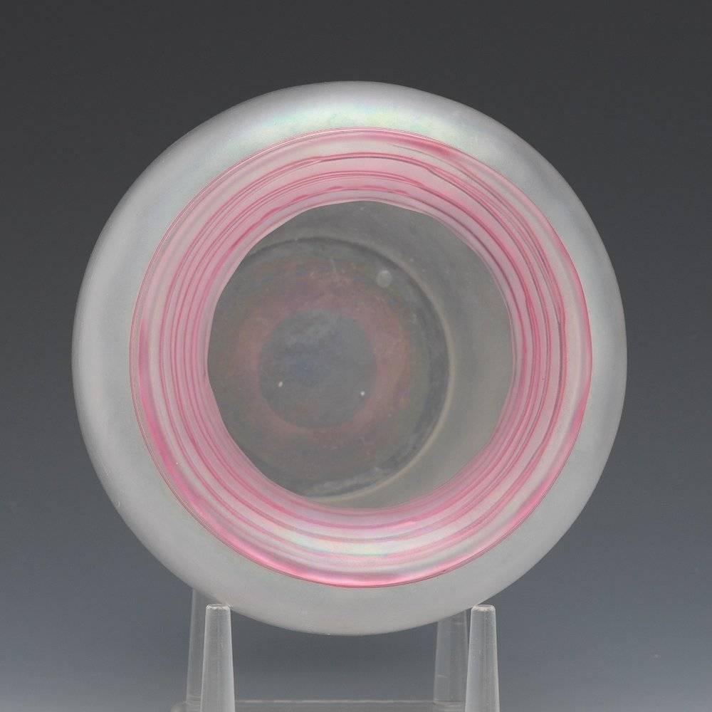 Steuben Threaded Vase For Sale 1