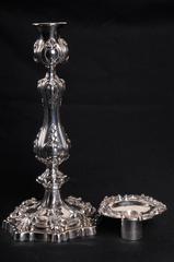 Pair of Graff, Washbourne & Dunn Sterling Candlesticks J. E. Caldwell & Co