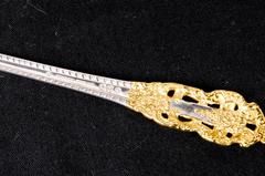 Gorham "Golden Crown Baroque" Sterling Iced Tea Spoons