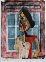 Rufino Tamayo "Portrait de Femme" Lithograph Double Signed