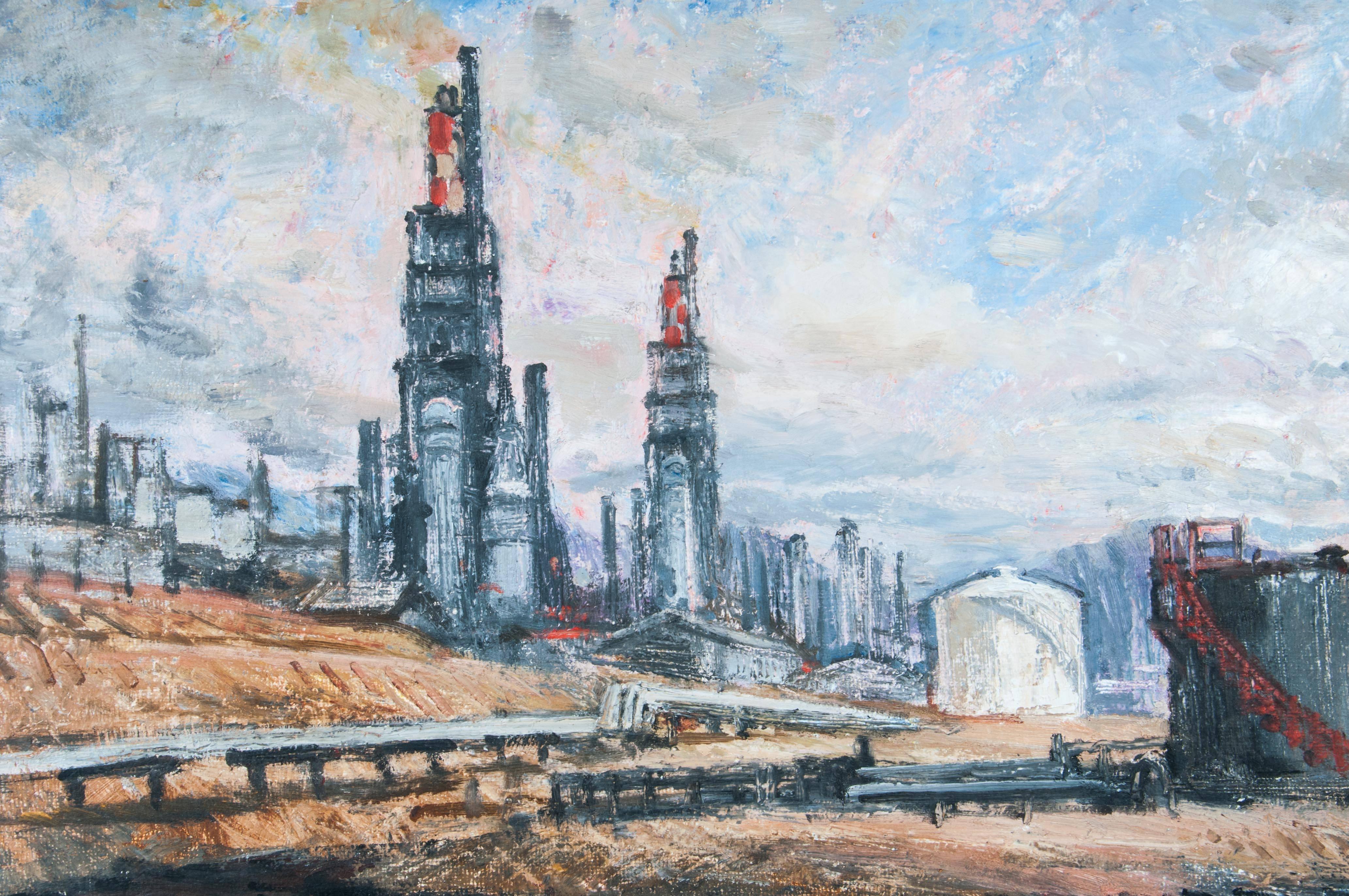 American Richard Gordon Packer, an Industrial Landscape