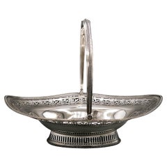 Panier à gâteaux ovale en argent sterling George III