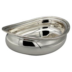 XXI Century Italian Sterling Silver BUCCELLATI oval bowl - Louis XVI Style