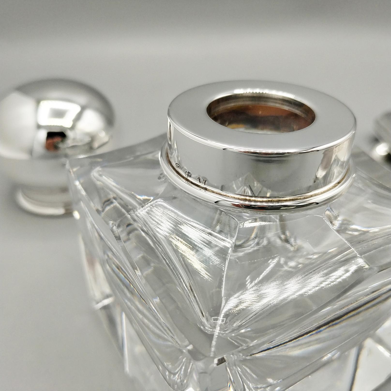 Fatto a mano XXI Century Italian Sterling Silver Inlstand in vendita