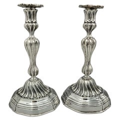 20e siècle Chandeliers italiens en argent Baroque Barocco Replica