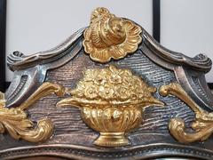 Specchio da tavolo Barocco in argento Sterling del XX secolo