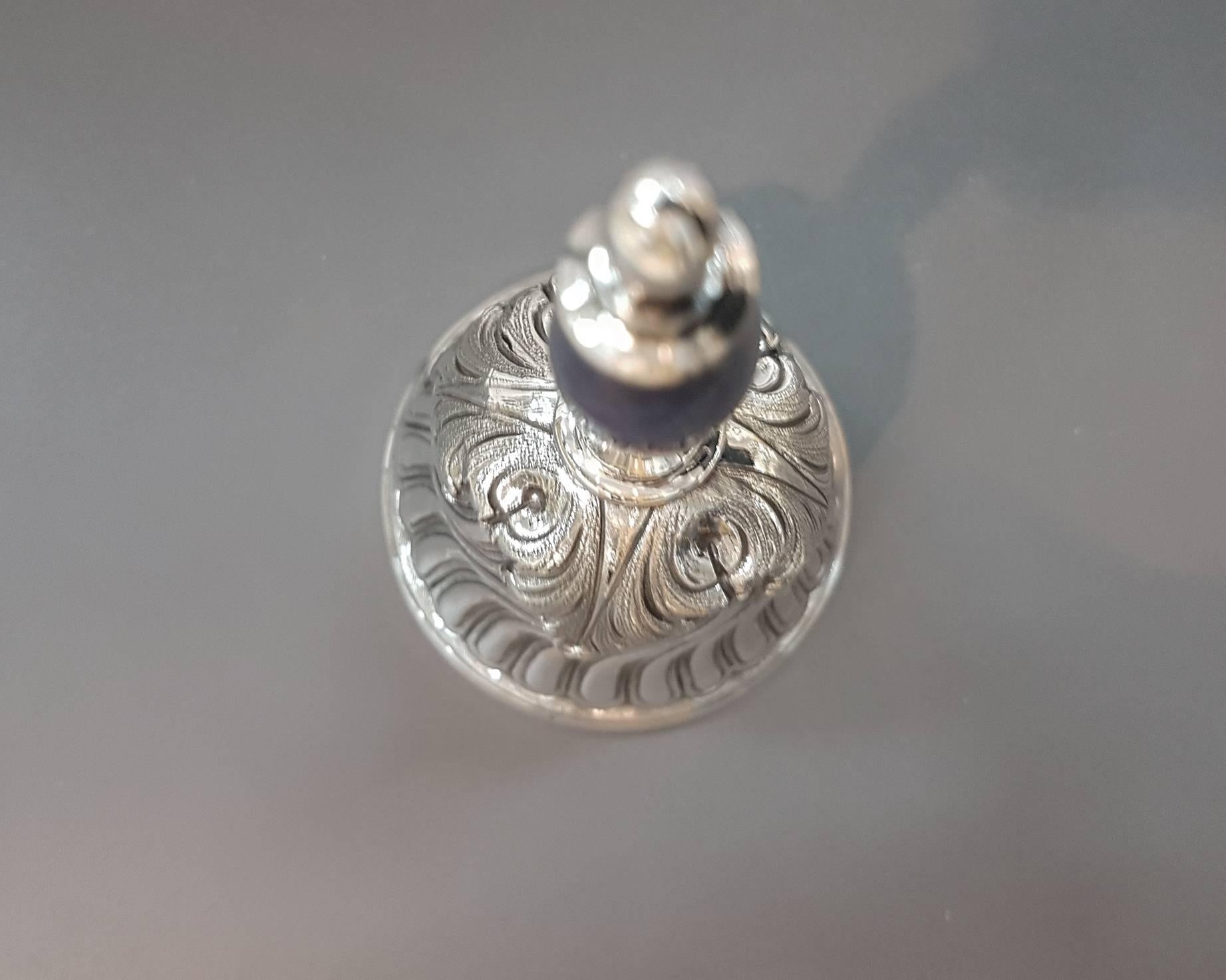 20th Century Sterling Silver Table Bell In Excellent Condition In VALENZA, IT