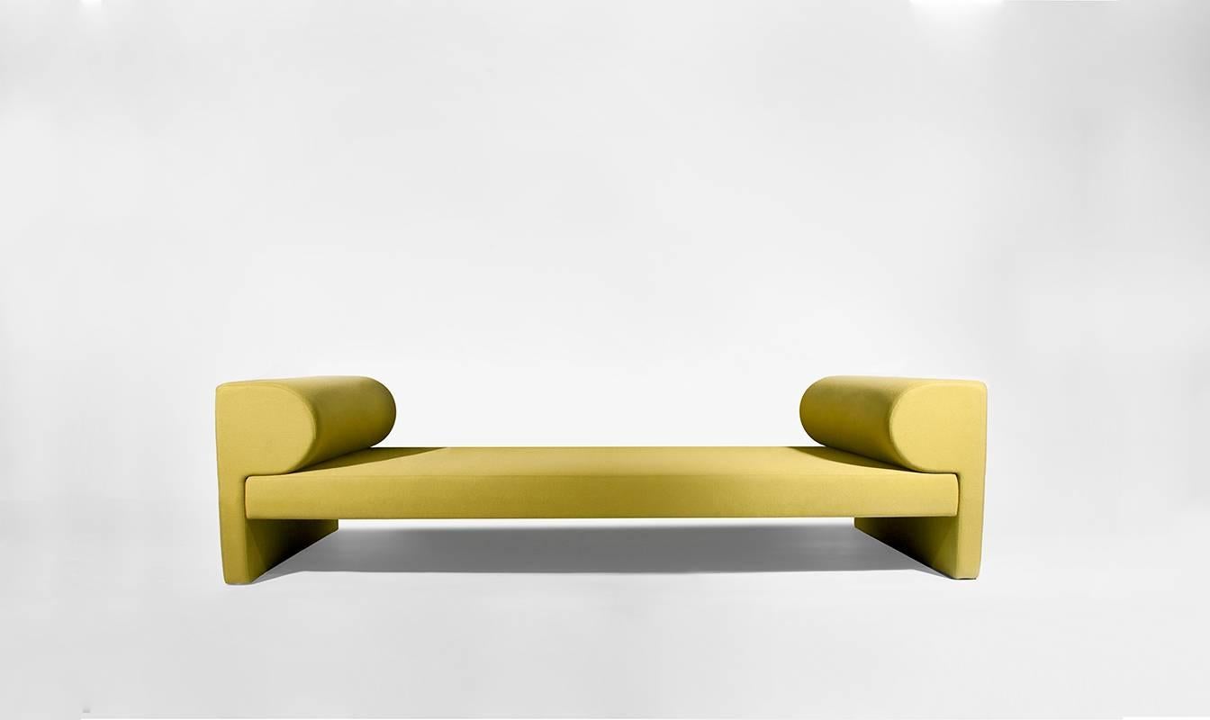 Strong formal lines and geometric shapes seem like puzzle pieces that come together defining the Say Sofa. COM options and other customizations make this a perfect statement piece for both for a formal living room as well as contract