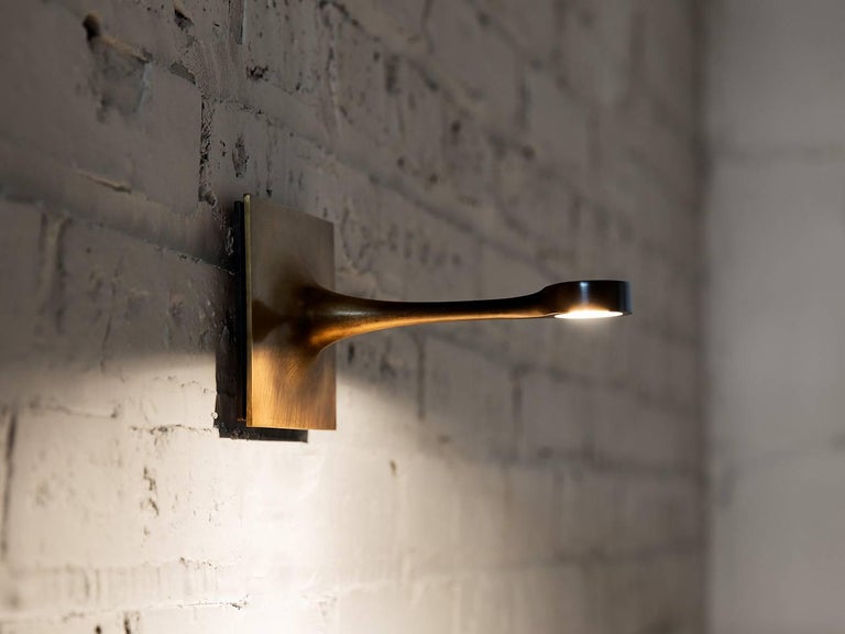 Wall Sconce with a Long Taper For Sale at 1stDibs long wall sconces