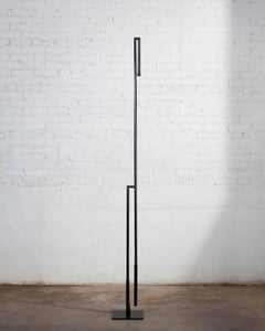 Floor Lamp in Darkened Brass with LED