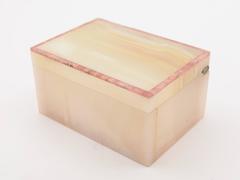 Onyx and Silver Table Box, London, 1947