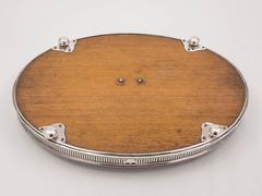 Oak and Plate Gallery Tray with Scottish Crest, circa 1890
