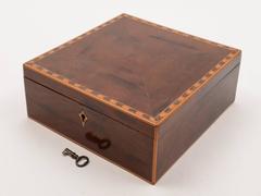19th Century Victorian Mahogany Jewellery Box