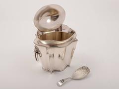 20th Century Edwardian Serpentine Shaped Tea Caddy