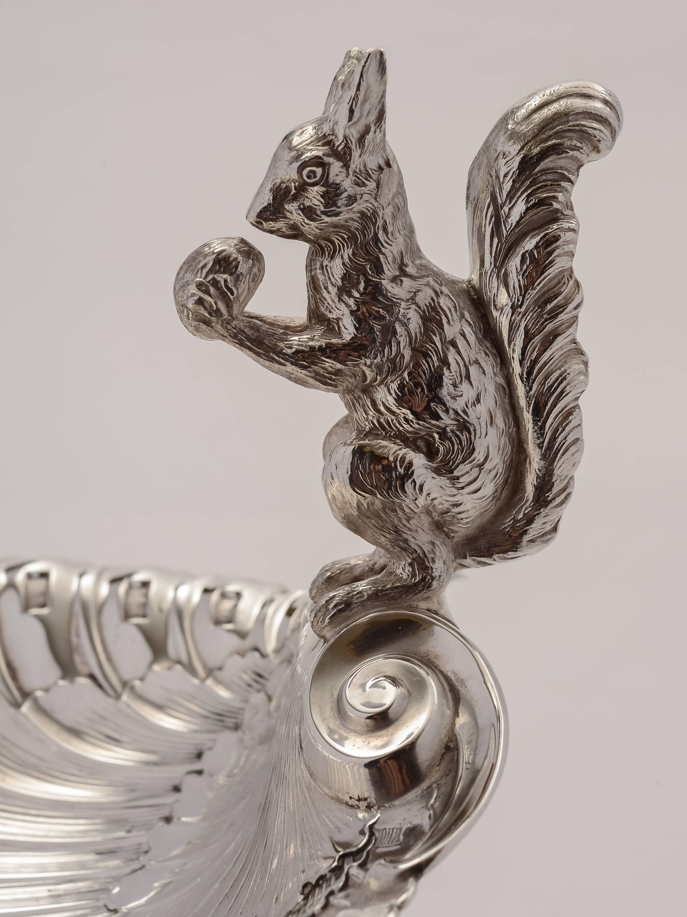 20th Century German WMF Silver Plated Squirrel Nut Dish In Good Condition In Umberleigh, Devon