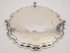Large 19th Century Sheffield Plated Salver