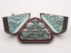 Set of Six 19th Century Victorian Silver Plated Napkin Rings