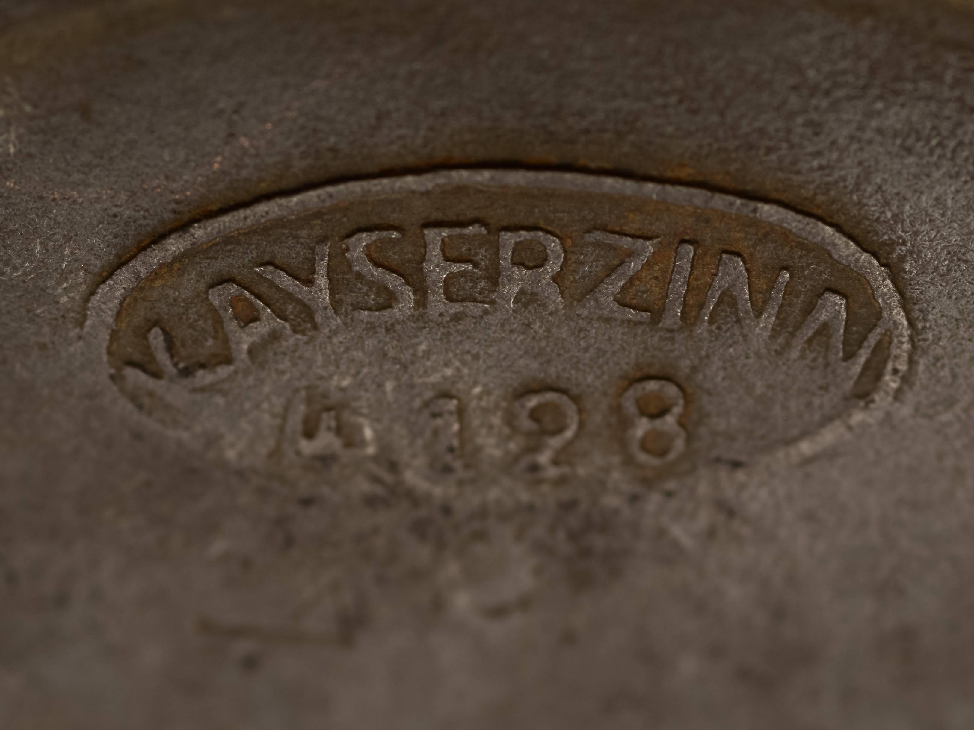 German Large Kayserzinn Art Nouveau Pewter Platter, circa 1910 For Sale