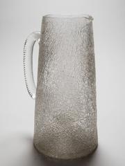 19th Century Victorian Crackle Glass Ice Jug, circa 1890