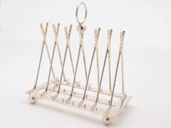 20th Century Novelty Golfing Toast Rack, circa 1920