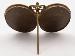 French Brass Double Photo Frame, circa 1920