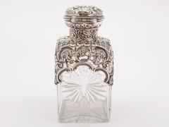 Early 20th Century Silver Topped Scent Bottle, London, 1901