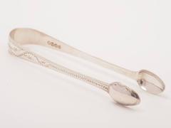 Pair of 19th Century Georgian Silver Sugar Tongs, London, 1821
