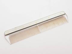 Vintage Silver and Guilloche Enamelled Comb, Birmingham, 1956