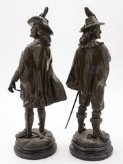 Large Pair of French Spelter Figures, circa 1890