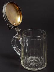 Late 19th Century Austrian/Hungarian Silver Lidded Tankard