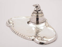 20th Century Silver Plated Ink Stand, circa 1930