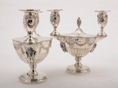 Pair of 19th Century Victorian Adam Style Candelabras, circa 1890