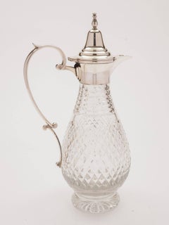 Vintage Silver and Cut-Glass Claret Jug