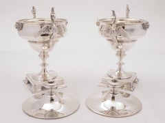 Pair of 20th Century Victorian Silver Plated Urns, circa 1880